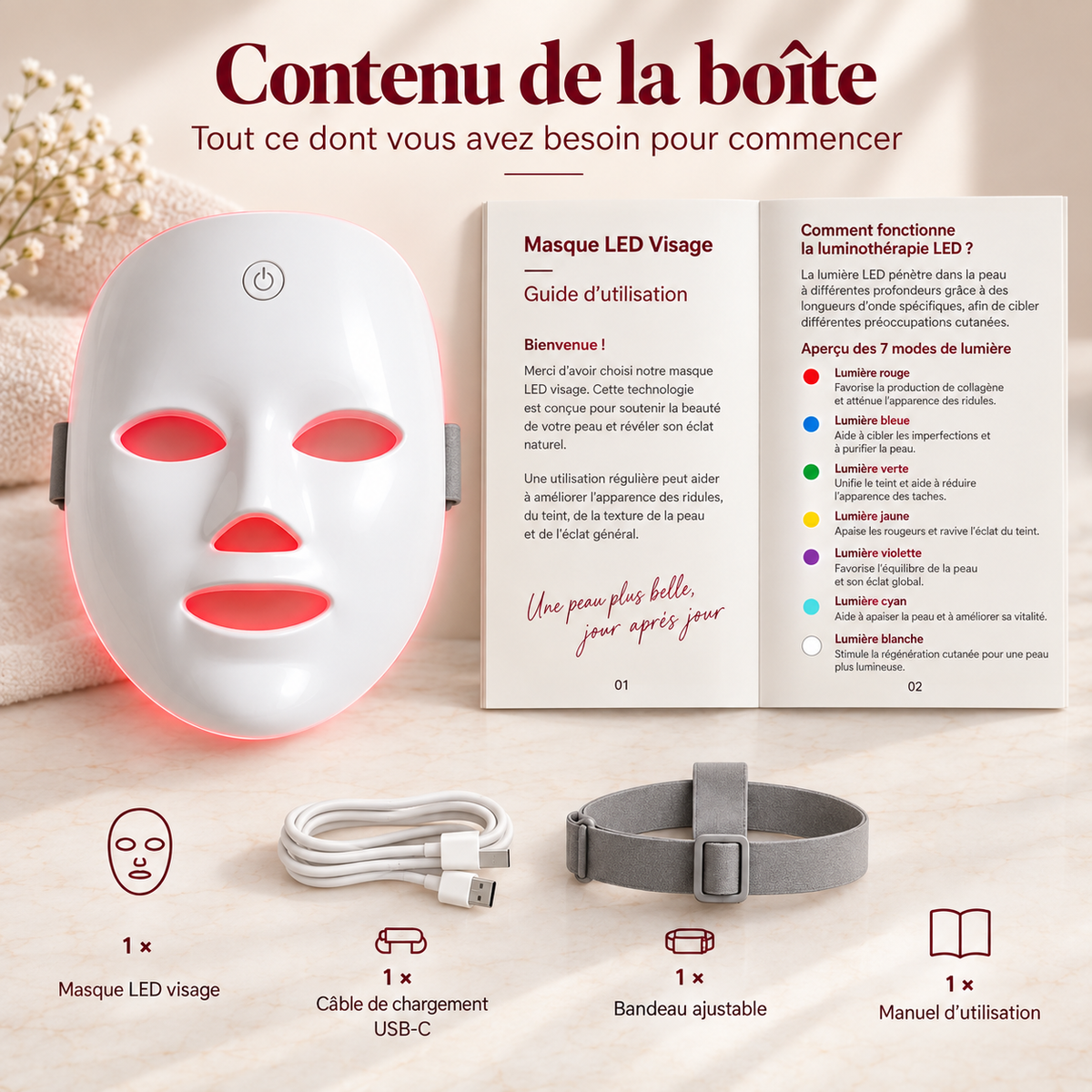 LuméaSkin™ – Soin Visage par Lumière LED