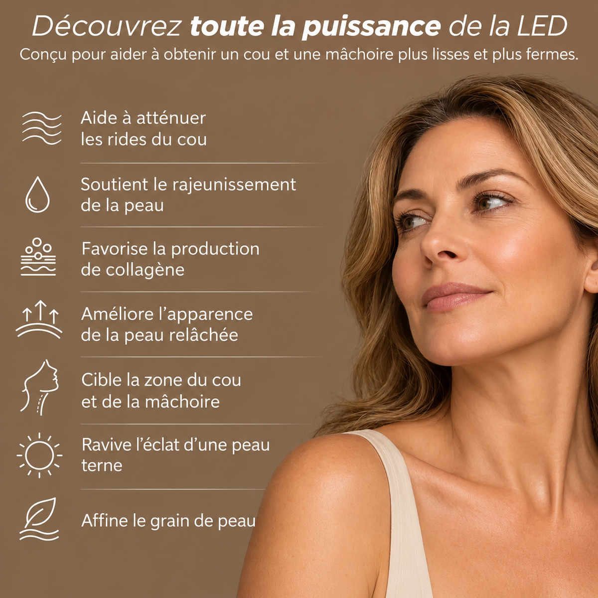 LuméaSkin™ LED relift de cou